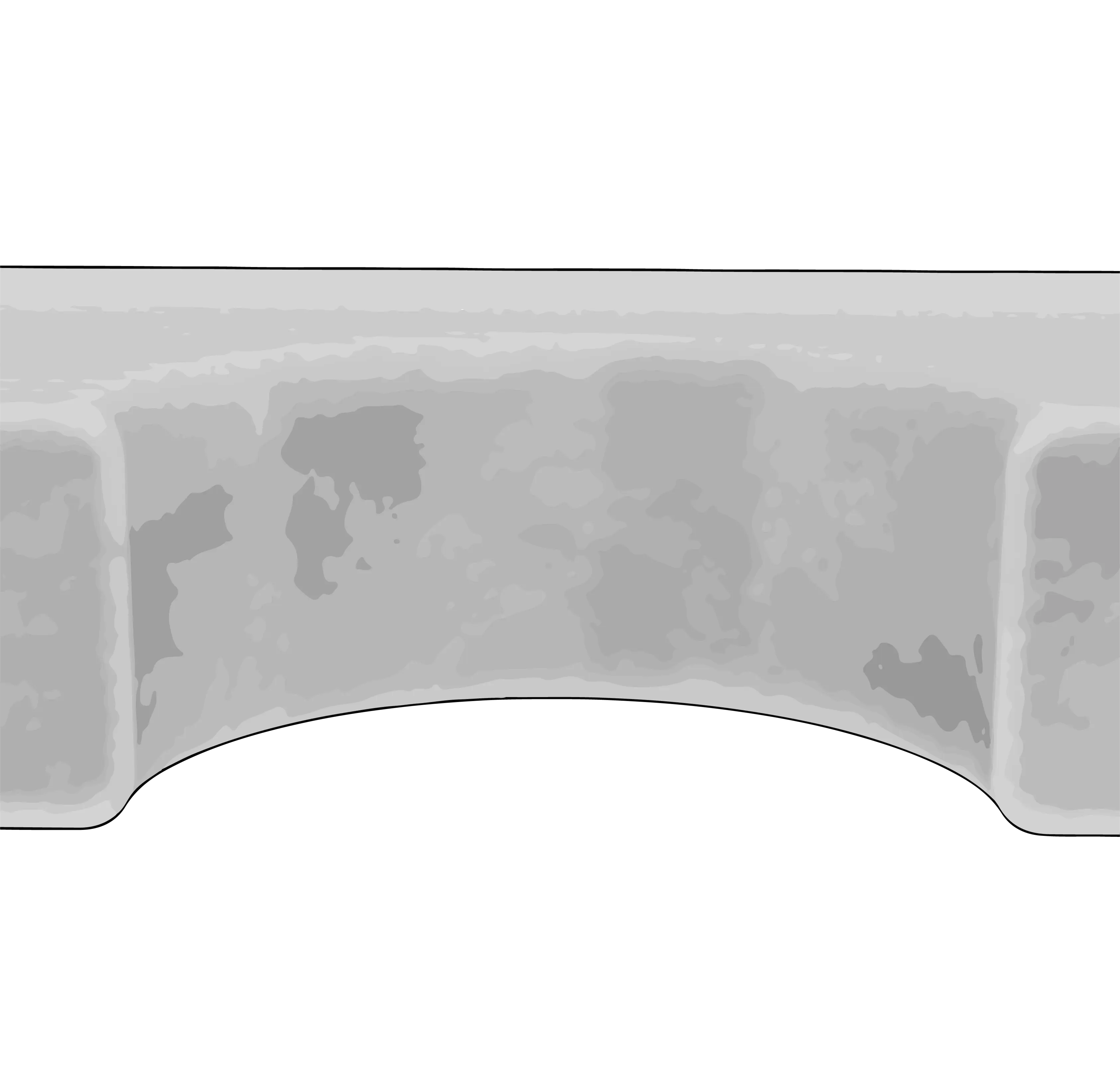Rendering of a biological nanopore in a membrane
