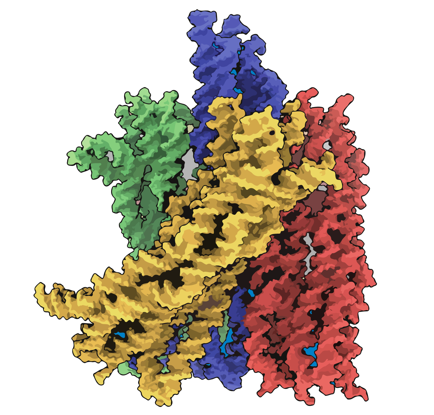 Rendering of a DNA origami nanoturbine